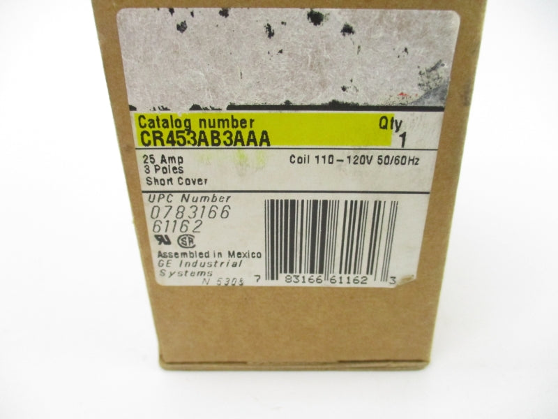 GENERAL ELECTRIC CR453AB3AAA 110-120V 25A NSMP