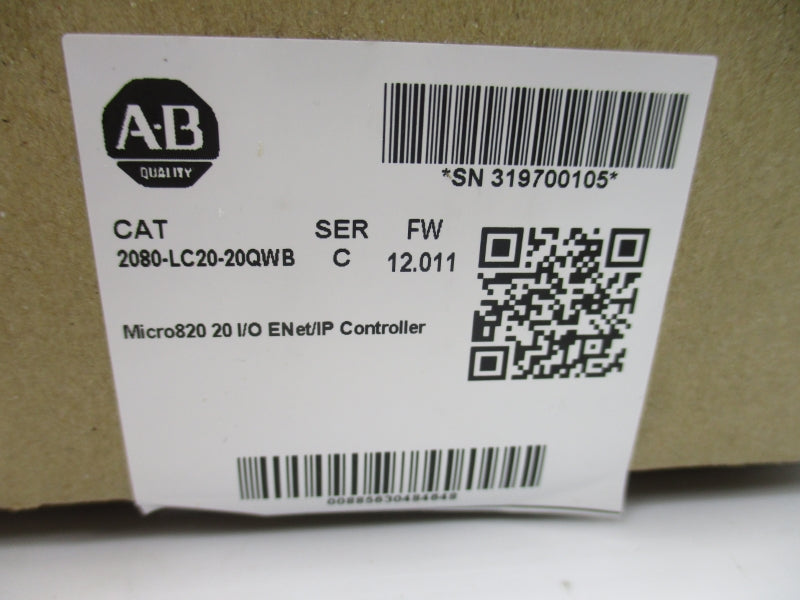 ALLEN BRADLEY 2080-LC20-20QWB SER. C F/W 12.011 24VAC/DC NSMP