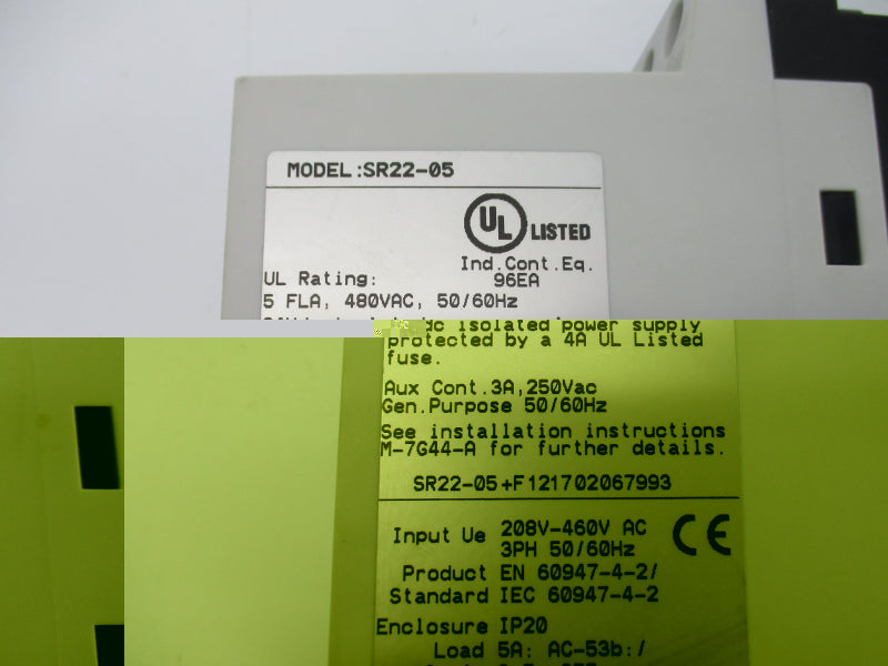 AUTOMATION DIRECT SR22-05 480VAC 4A NSNP