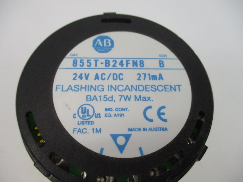 ALLEN BRADLEY 855T-B24FN8 SER. B 24VAC/DC (NO BULB) NSNP