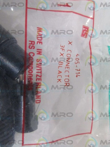 NEUTRIK 405-714 CONNECTOR 3FXB BLACK NSMP