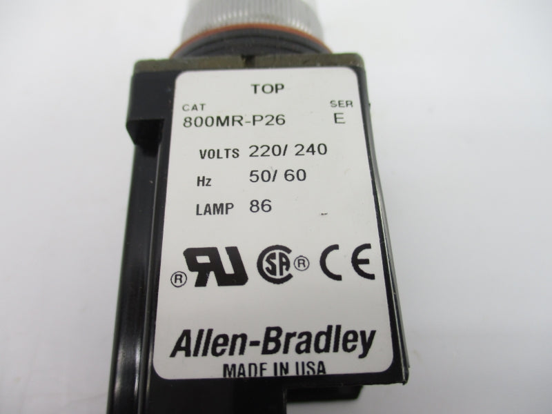 ALLEN BRADLEY 800MR-P26 SER. E 220/240V NSNP