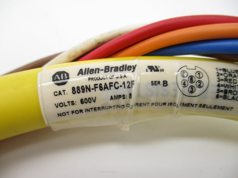 ALLEN BRADLEY 889N-F6AFC-12F SER. B 600V 8A UNMP