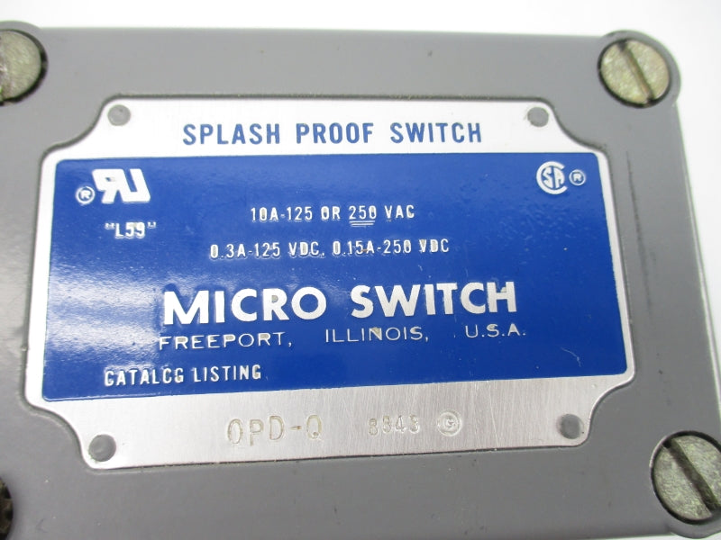 MICRO SWITCH OPD-Q 250VAC 10A (AS PICTURED) NSNP