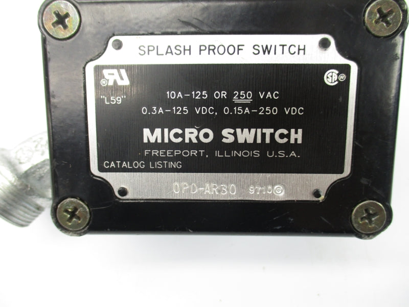 MICRO SWITCH OPD-AR30 250VAC 10A UNMP