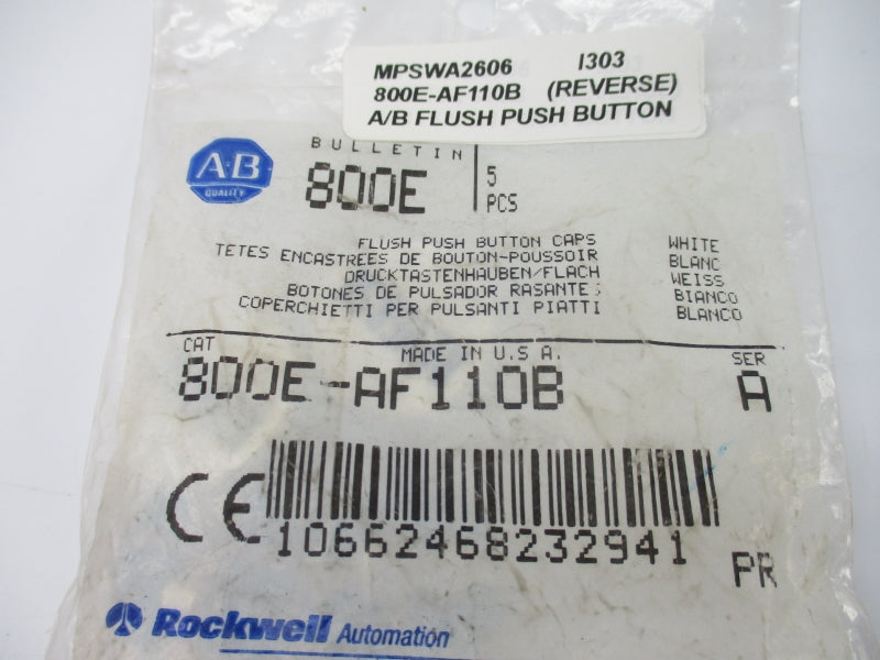 ALLEN BRADLEY 800E-AF110B SER. A (PKG OF 5) NSMP
