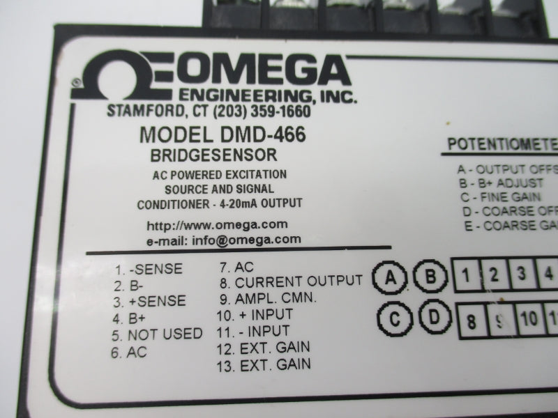 OMEGA DMD-466 115V 430A NSNP