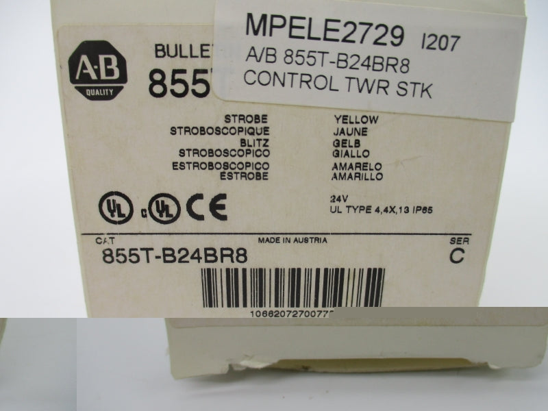 ALLEN BRADLEY 855T-B24BR8 SER. C 24VAC/DC (WH) NSMP