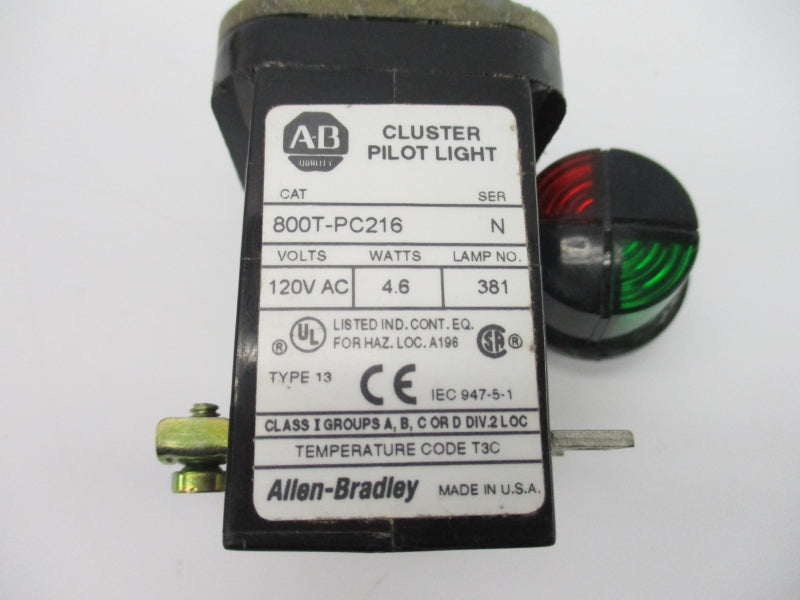 ALLEN BRADLEY 800T-PC216 SER. N 120VAC UNMP
