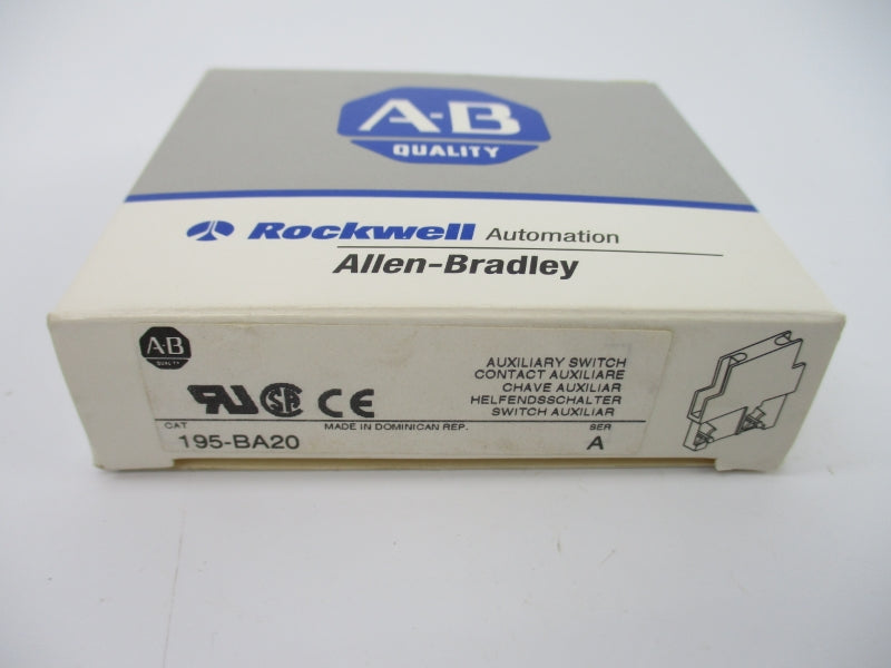 ALLEN BRADLEY 195-BA20 SER. A 600VAC 1.2A (GY/BL) NSMP