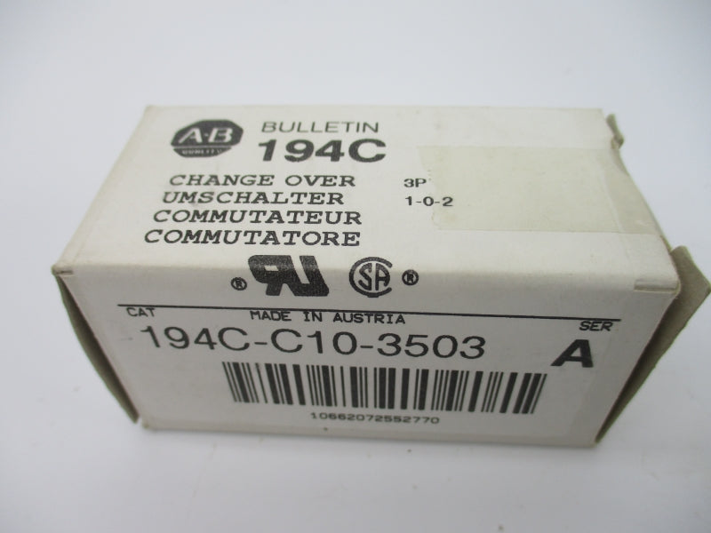ALLEN BRADLEY 194C-C10-3502 SER. A (WH) NSMP
