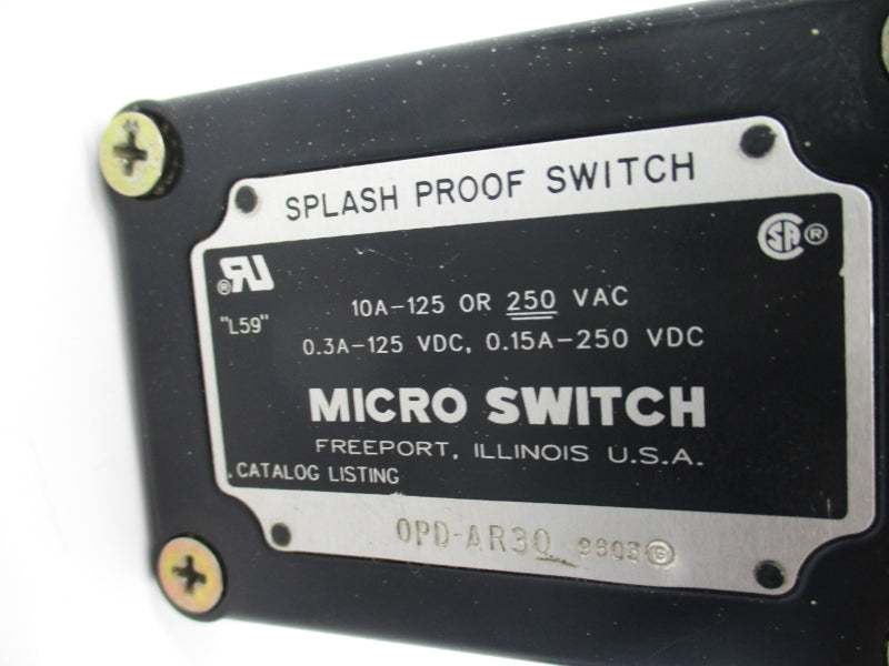 MICRO SWITCH OPD-AR30 250VAC 10A NSNP