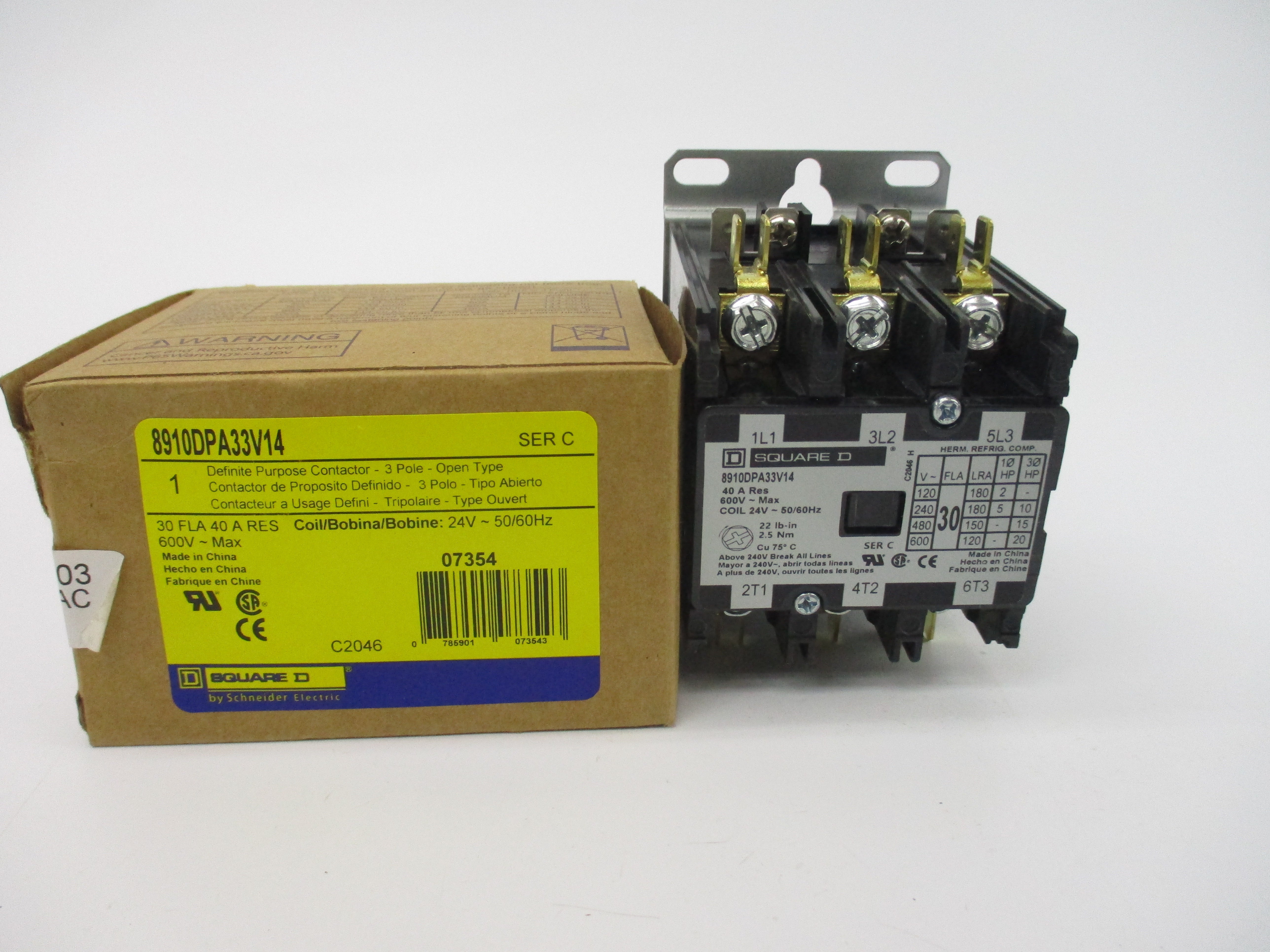 SQUARE D 8910DPA33V14 SER. C 24V 30A NSMP