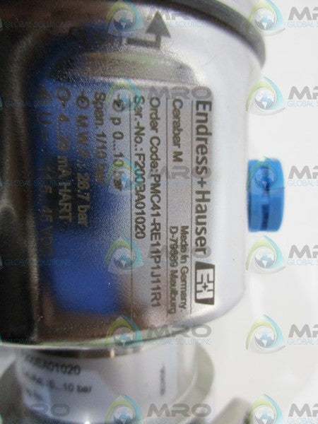 ENDRESS+HAUSER PMC41-RE11P1J11R1 PRESSURE TRANMITTER NSNP