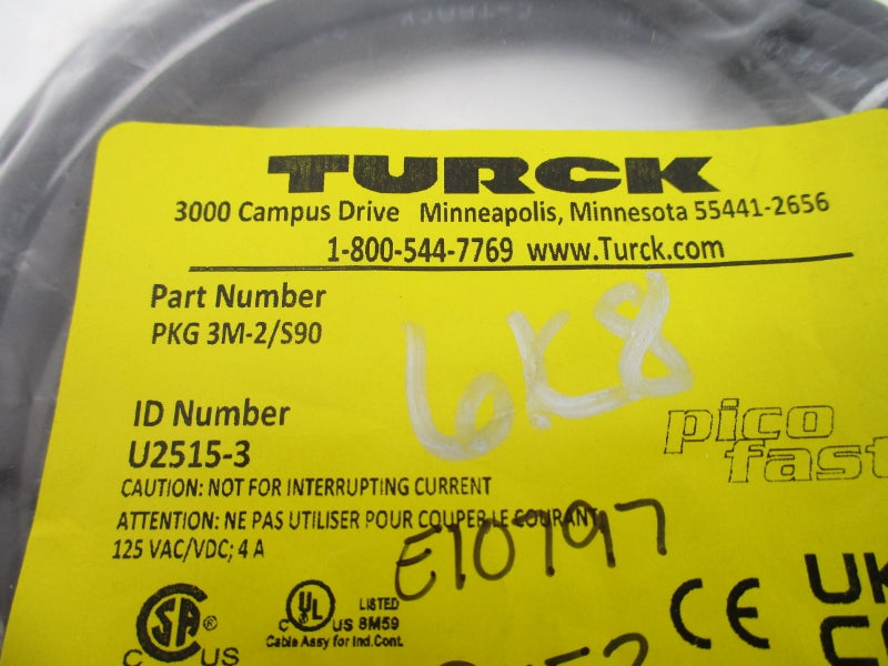TURCK PKG3M-2/S90 U2515-3 125VAC/DC 4A NSMP