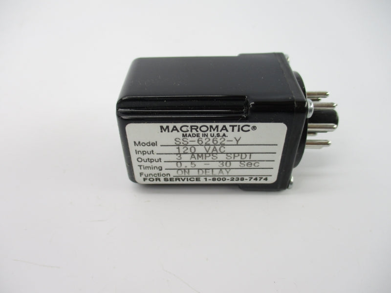 MACROMATIC SS-6262-Y 120VAC 3A 0.5-30S NSMP