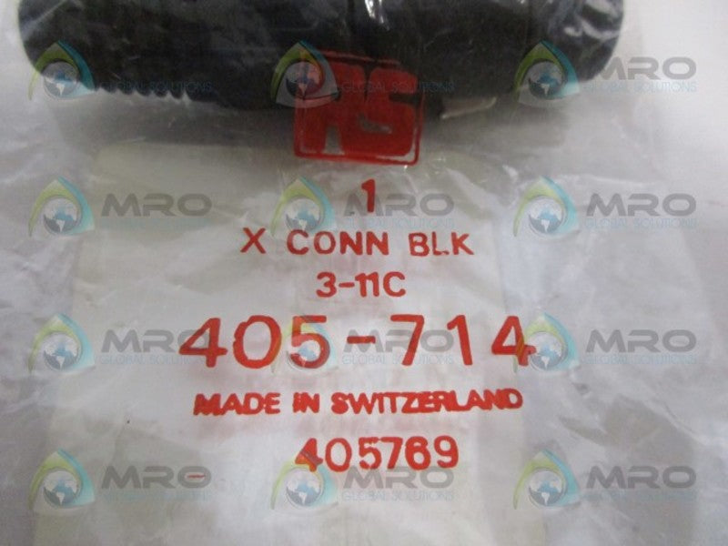 RS 405-714 X CONN. BLK 3-11C NSMP