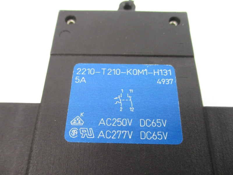 ETA 2210-T210-K0M1-H131 277VAC 5A NSNP