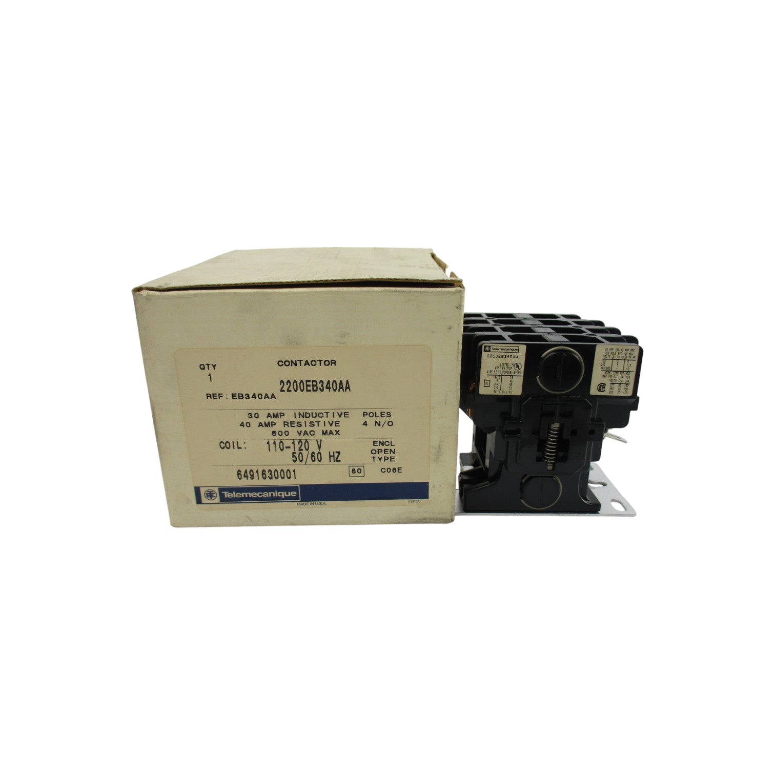 TELEMECANIQUE 2200EB340AA 110/120V 40A NSMP