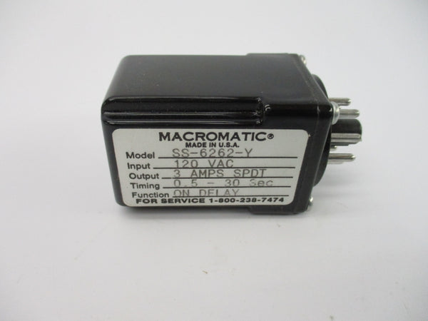 MACROMATIC SS-6262-Y 120VAC 3A 0.5-30S NSMP