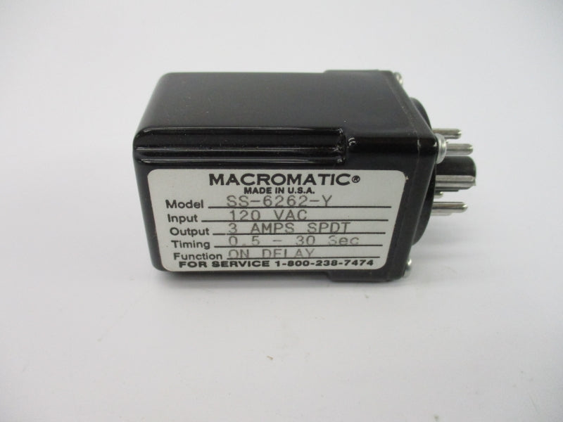 MACROMATIC SS-6262-Y 120VAC 3A 0.5-30S NSMP