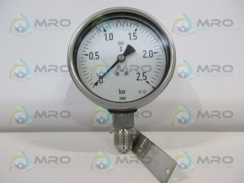 WIKA KI.1,0 PRESSURE GAUGE 0-2.5 NSNP