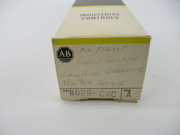 ALLEN BRADLEY 802R-CWC SER. A (BK/YL) NSMP