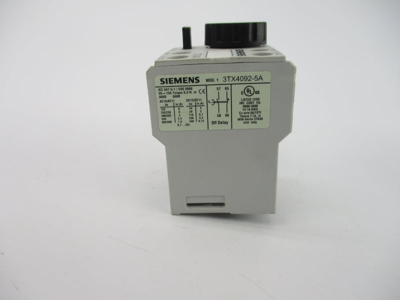 SIEMENS 3TX4092-5A 690V 10A NSMP