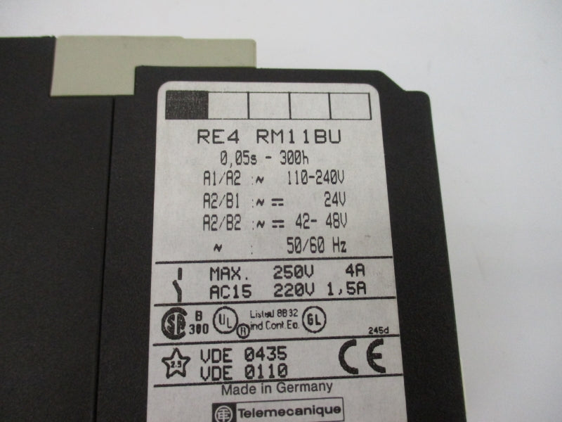 TELEMECANIQUE RE4RM11BU 110-240V 4A 0.05S-300H NSNP