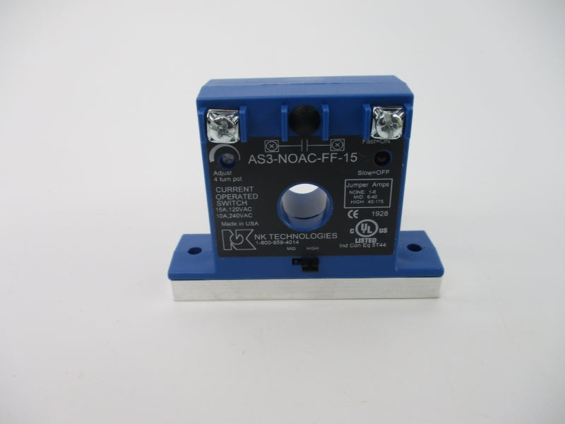NK TECHNOLOGIES AS3-NOAC-FF-15 301000405 120/240VAC 10/15A NSMP