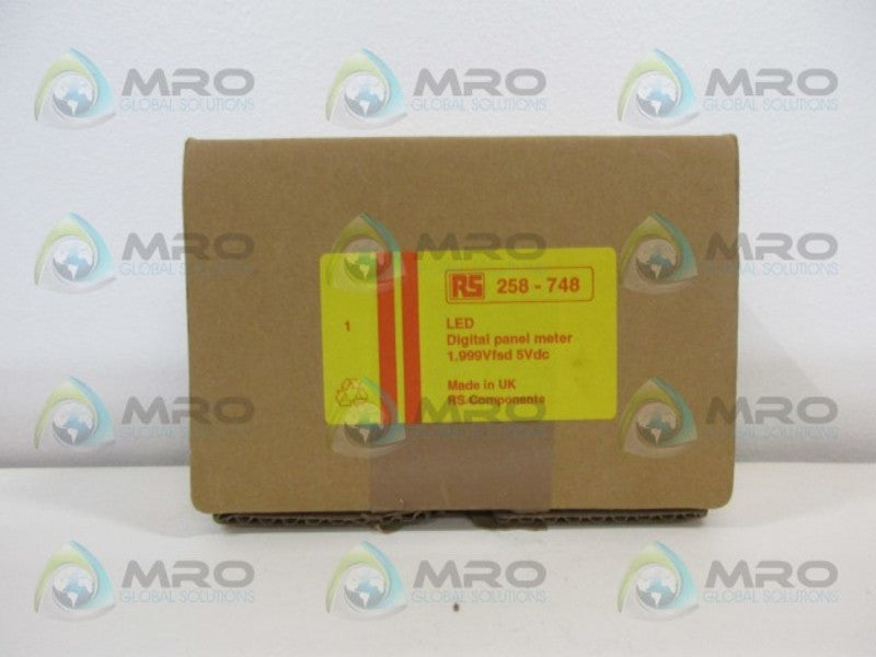 RS COMPONENTS 258-748 DIGITAL PANEL METER NSMP