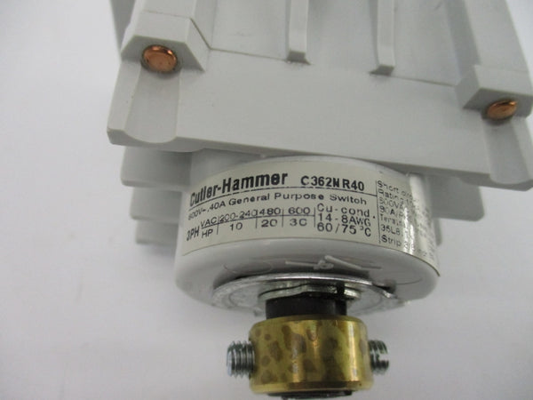 CUTLER HAMMER C362NR40 600V 40A NSNP