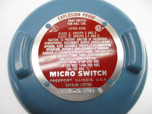 MICRO SWITCH 12CX54-2A 480VAC 20A NSNP