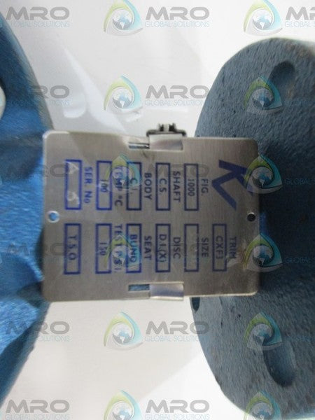 KV CXF3 BUTTERFLY VALVE UNMP