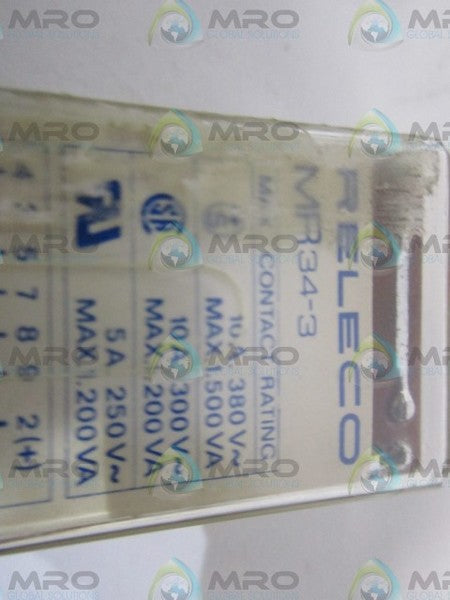RELECO MR34-3 RELAY UNMP