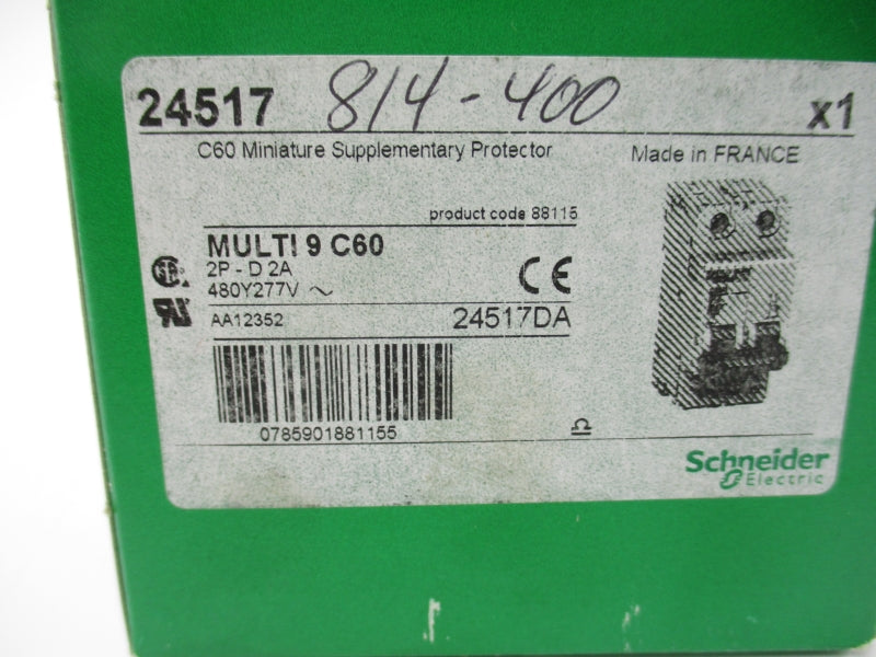 SCHNEIDER ELECTRIC 24517 277V 2A NSMP