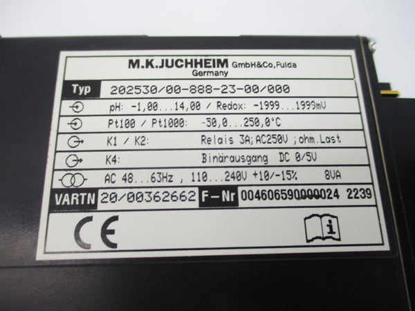 JUMO 202530/00-888-23-00/000 250VAC 3A NSNP