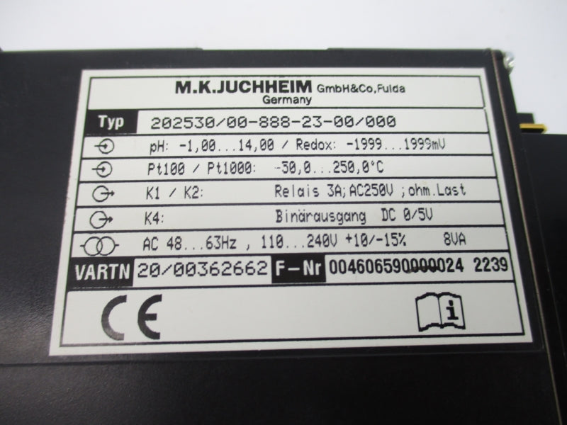 JUMO 202530/00-888-23-00/000 250VAC 3A NSNP
