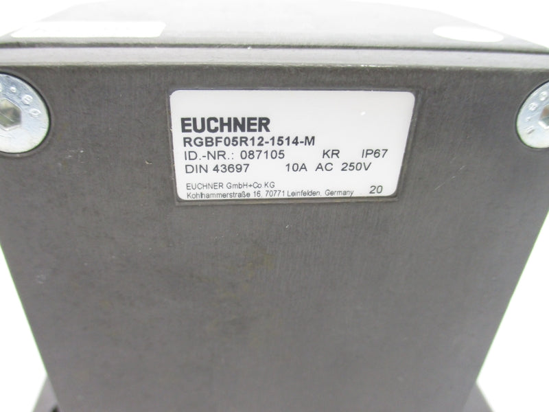EUCHNER RGBF05R12-1514-M 087105 250VAC 10A NSNP