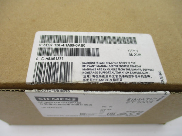 SIEMENS 6ES7 138-4HA00-0AB0 NSMP