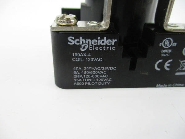 SCHNEIDER ELECTRIC 199AX-4 120VAC 15A NSNP