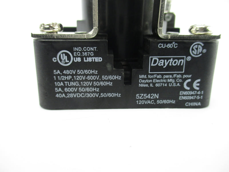 DAYTON 5Z542N 120VAC 10A NSNP