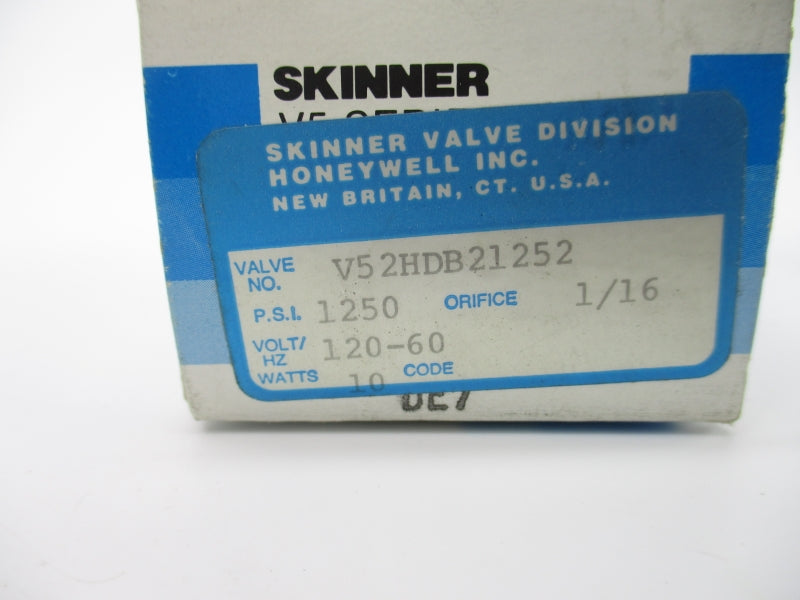 SKINNER V52HDB21252 120V 1250PSI 1/16" NSMP