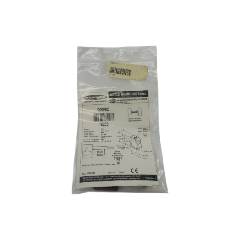 BANNER ENGINEERING Q20PRQ 78223 10-30VDC NSMP