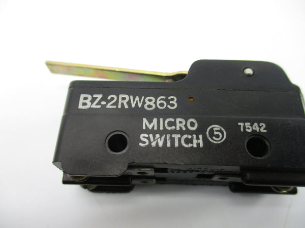 MICRO SWITCH BZ-2RW863 480VAC 15A NSNP