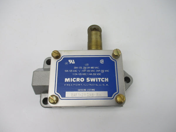 MICRO SWITCH BAF1-2RQN8-RH 480VAC 20A NSMP
