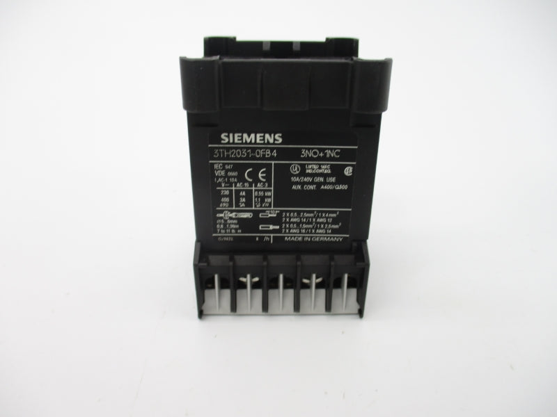 SIEMENS 3TH2031-0FB4 24VDC NSMP