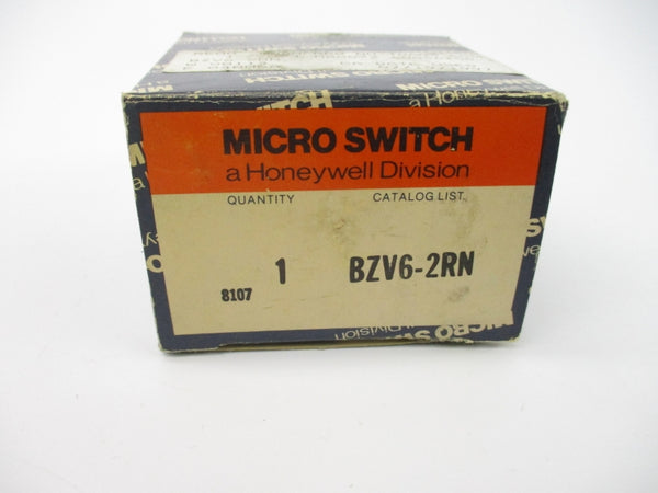 MICRO SWITCH BZV6-2RN 600VAC 2A NSMP