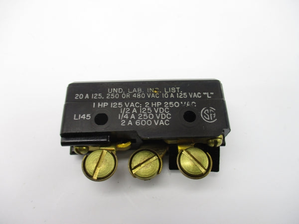 MICRO SWITCH BA-2R-P1 480VAC 20A (PKG OF 10) NSMP