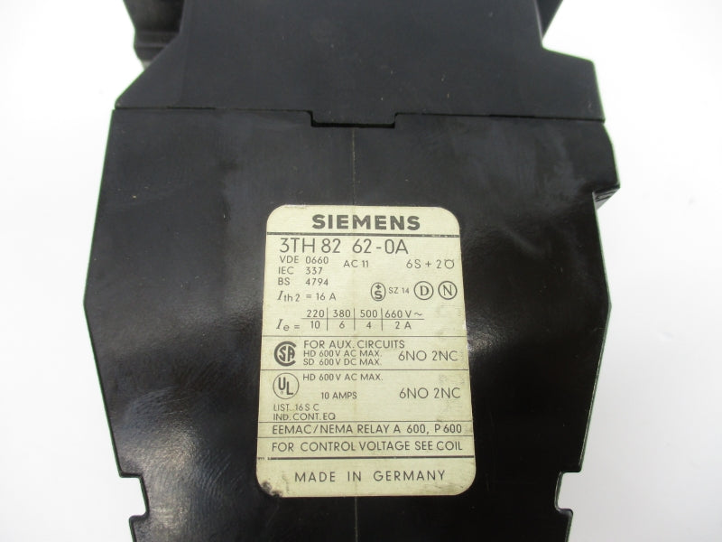 SIEMENS 3TH8262-0A 115V NSNP